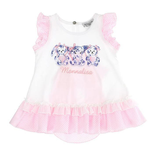 ROPA PARA NIÑOS - SET BLUSA Y LEGGINS ROSA MONNALISA - Modini Shop