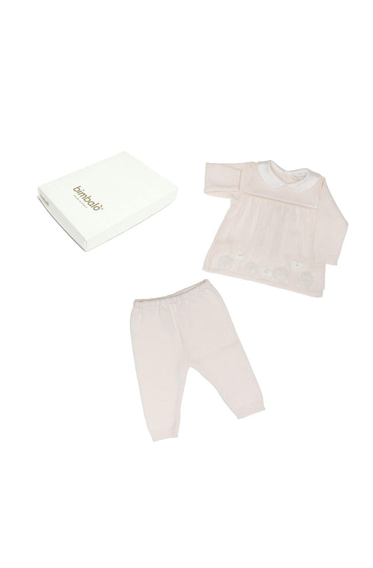 SET pantalones y jersey para bebé niña invierno con manga larga Bimbalò - Modini Shop