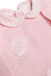 SET rosa con pantalones, jersey y una cinta para bebé niña invierno Bimbalò