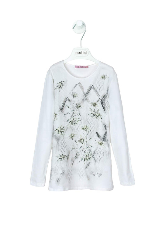 ROPA PARA NIÑOS - CAMISETA CON CRISTALES MISS BLUMARINE - Modini Shop
