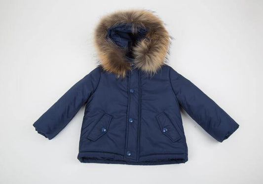 ROPA PARA NIÑAS - ABRIGO AZUL BIMBALO - Modini Shop