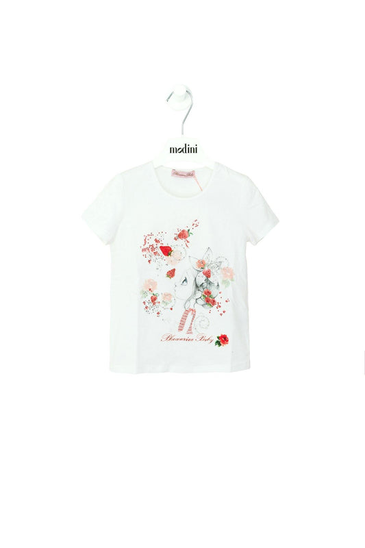 ROPA PARA NIÑOS - PRINT T-SHIRT MISS BLUMARINE - Modini Shop