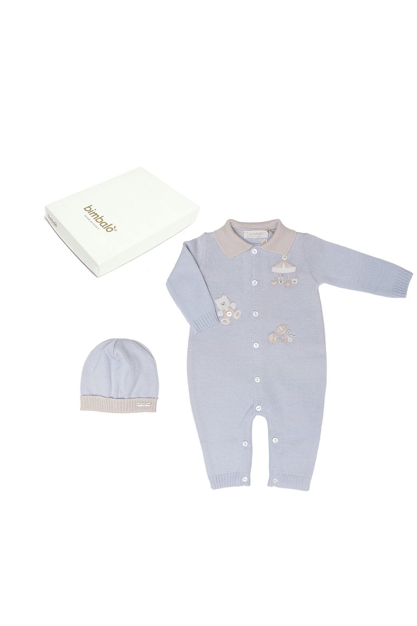 CONJUNTO con manga larga de lana para bebé niño invierno Bimbalò - Modini Shop