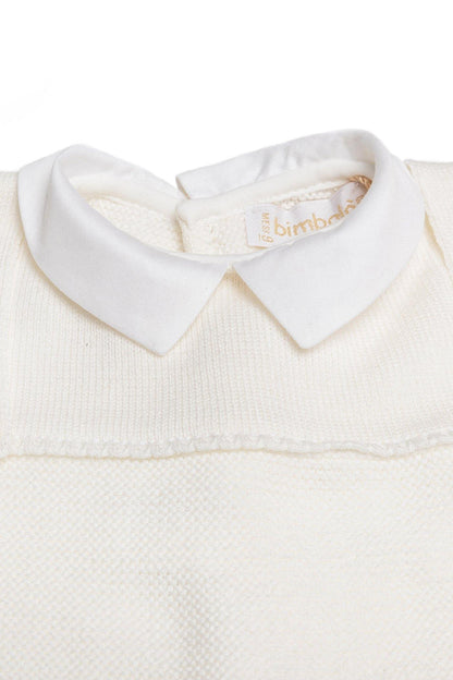 CONJUNTO blanco de algodón para bebé niño invierno Bimbalò - Modini Shop
