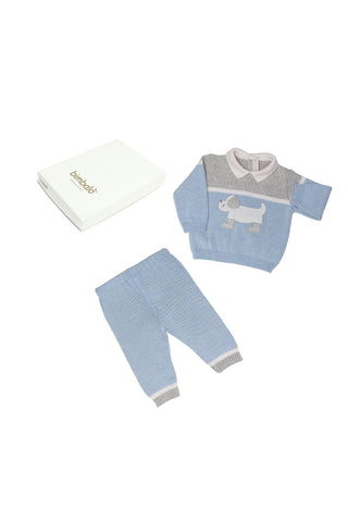 SET pantalones y jersey con manga larga para bebé niño invierno Bimbalò - Modini Shop