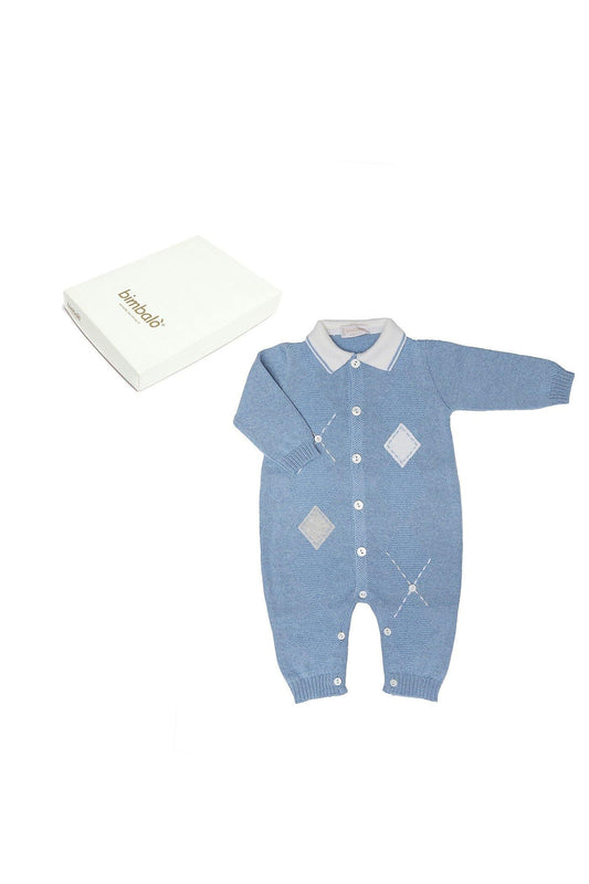 CONJUNTO con manga larga de lana para bebé niño invierno Bimbalò - Modini Shop