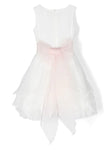 Vestido de ceremonia blanco 617 para niñas de la marca MIMILÚ
