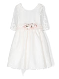 Vestido de ceremonia 663 en color blanco para niñas de la marca MIMILÚ