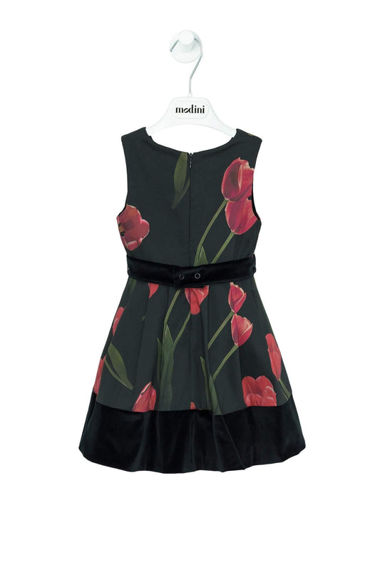 ROPA PARA NIÑOS - VESTIDO ESTAMPADO FLORES LAPIN HOUSE - Modini Shop