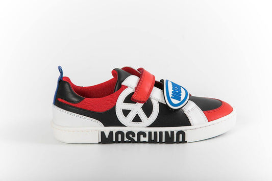 Zapatos Moschino 26184 VITELLO/RETE ROSSO-NERO-BIANCO - Modini Shop