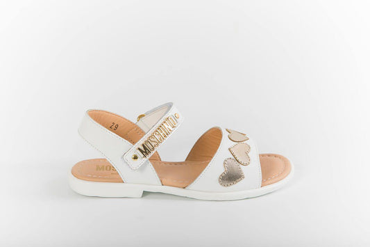 Zapatos Moschino 26139 VERNICE/LAMINATO BIANCO-ORO - Modini Shop