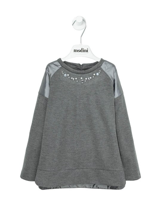 ROPA PARA NIÑOS - SET BLUSA GRIS LARGA LAPIN HOUSE - Modini Shop