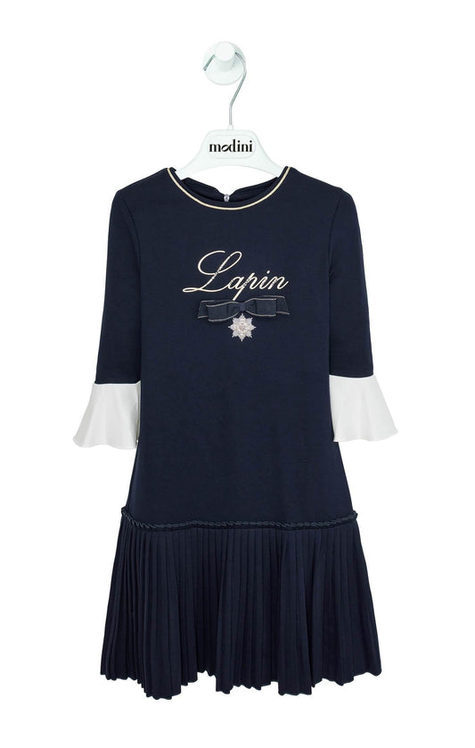 ROPA PARA NIÑOS - VESTIDO LARGO AZUL LAPIN HOUSE - Modini Shop