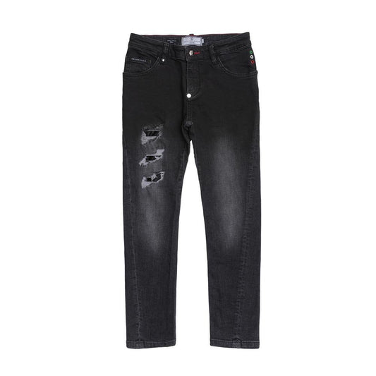 ROPA PARA NIÑOS - TEJANOS NEGRO PHILIPP PLEIN - Modini Shop