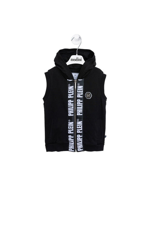 ROPA PARA NIÑOS - CHALECO SIN MANGA NEGRO PHILIPP PLEIN - Modini Shop