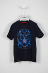ROPA PARA NIÑOS - Camiseta azul marino con manga corta Billionaire "Charlston Hir" - Modini Shop