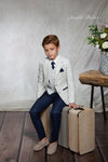 Complete suit with white blazer for child AMALIO RUBIO