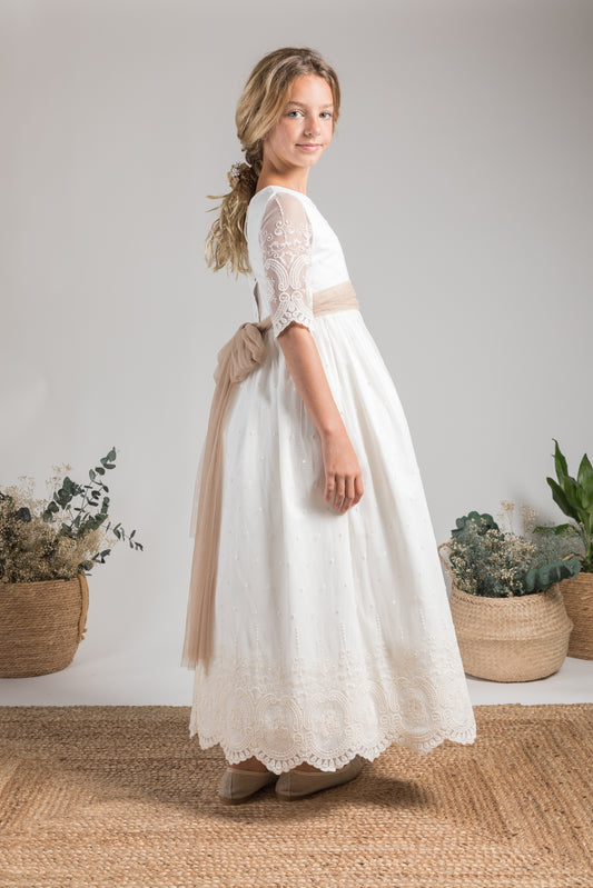 Vestido de Comunión Alejandre para niña Coordinanos