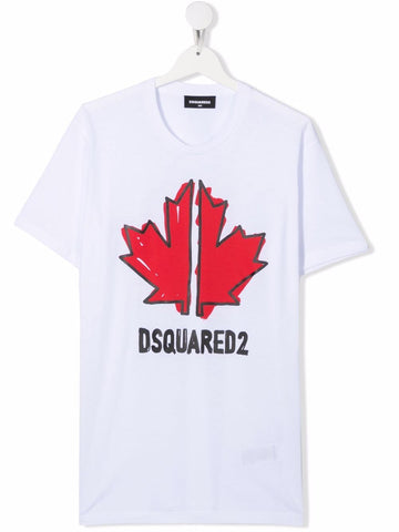 Children's clothing - Cool Fit white t-shirt DSQUARED2