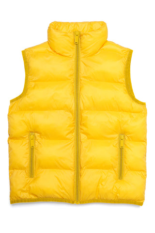 Children's clothing - yellow sleeveless hoodless vest DSQUARED2