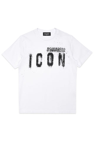 Children's clothing - ICON DSQUARED2 white t-shirt