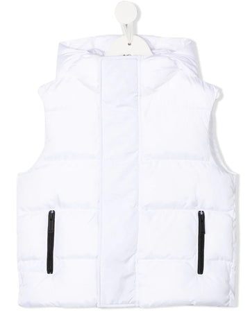 White hooded vest DSQUARED2