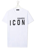 White T-shirt with ICON logo DSQUARED2