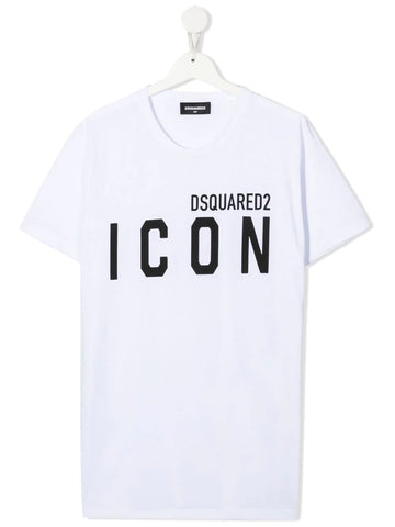Camiseta blanca con logo ICON DSQUARED2