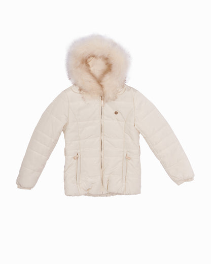 Chaqueta invierno blanca para niña de GAUDÍ