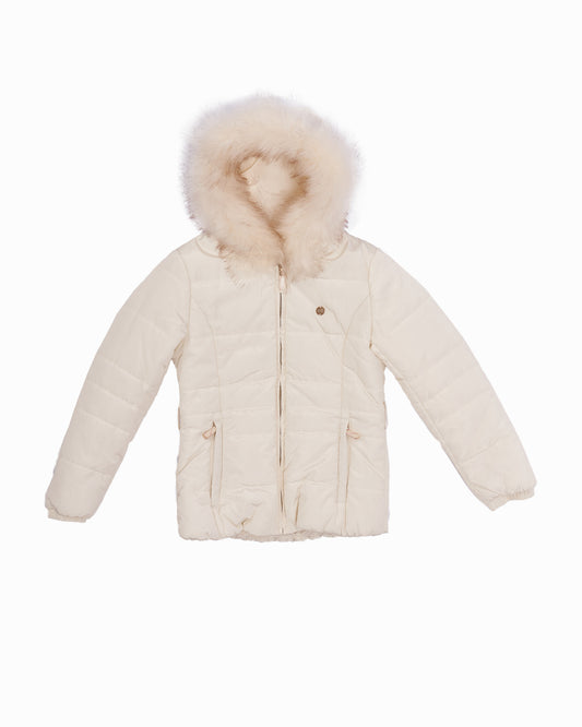 White winter jacket for girl by GAUDÍ