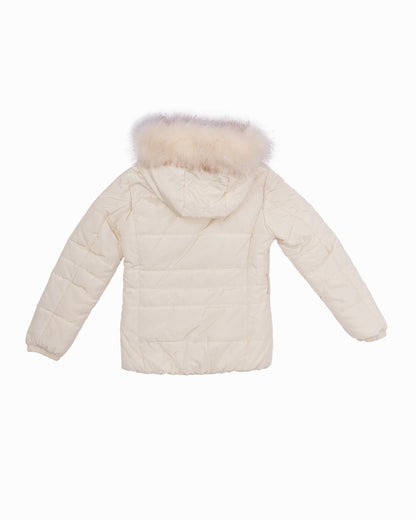 Chaqueta invierno blanca para niña de GAUDÍ