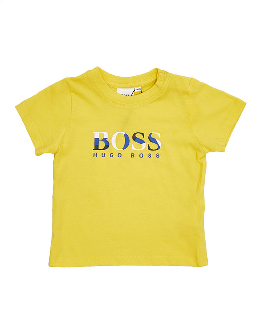ROPA PARA NIÑOS - CAMISETA AMARILLA MANGA CORTA HUGO BOSS