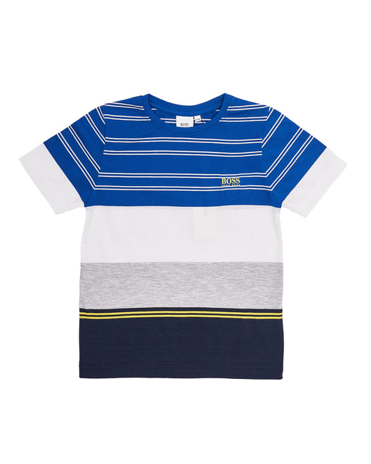 ROPA PARA NIÑOS - CAMISETA M.C. EN RAYAS HUGO BOSS