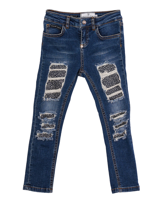 Blue skinny jeans Philipp Plein