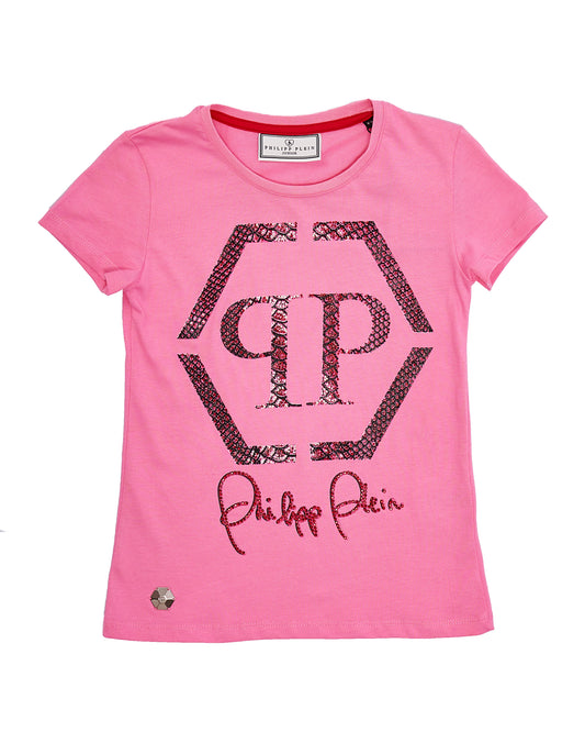 T-SHIRTS ROSE COLOR FOR THE GIRL PHILIPP PLEIN