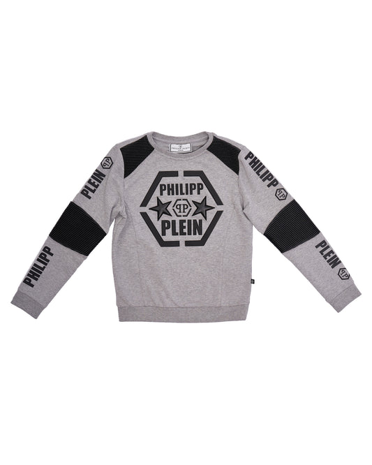 Ropa para niños - sudadera gris Philipp Plein