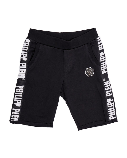 Ropa para niños - pantalón corto negro Philipp Plein