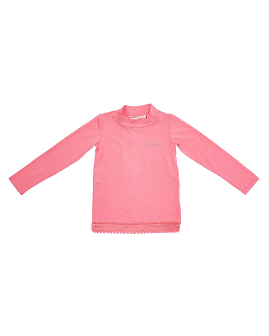 ROPA PARA NIÑAS - CAMISETA ROSA TWINSET