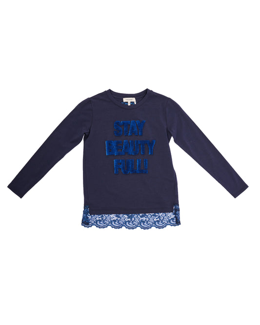 ROPA PARA NIÑAS -  BLUSA BLUE NIGHT TWINSET