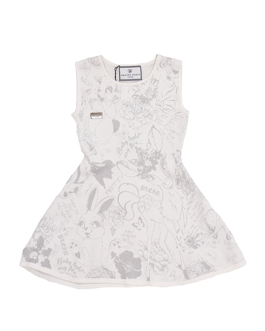 Ropa para niños  - vestido blanco Philipp Plein