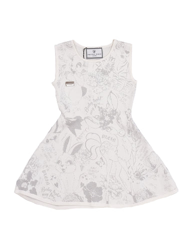 ملابس الأطفال - فستان فيليب بلين الأبيض