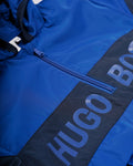 ملابس الأطفال - جاكيت HUGO BOSS من الدنيم باللون الأزرق الفاتح