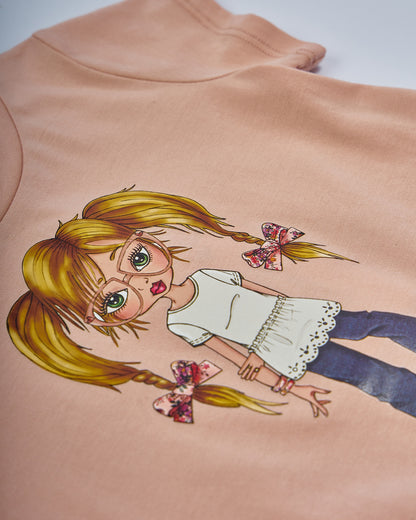 GIRLS CLOTHING - T'SHIRT BLOSSOM BABY TWINSET