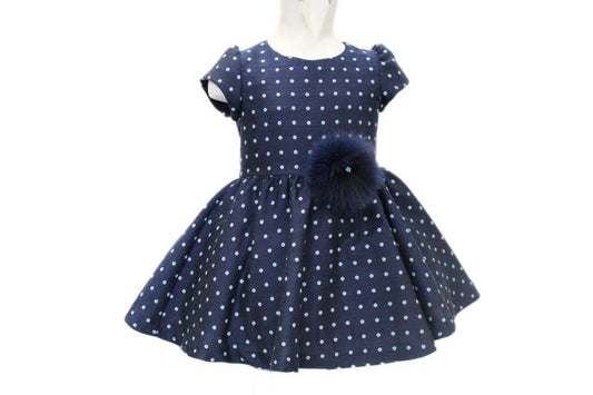 Ropa para niñas - vestido a puntos con chaqueta Ambarabá