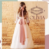 Vestido Olivia de comunión para niña de la marca Manuela Macías