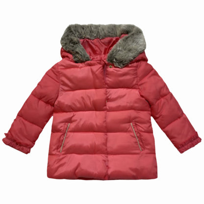 GIRL'S POLYESTER PINK WINTER JACKET LILI GAUFRETTE