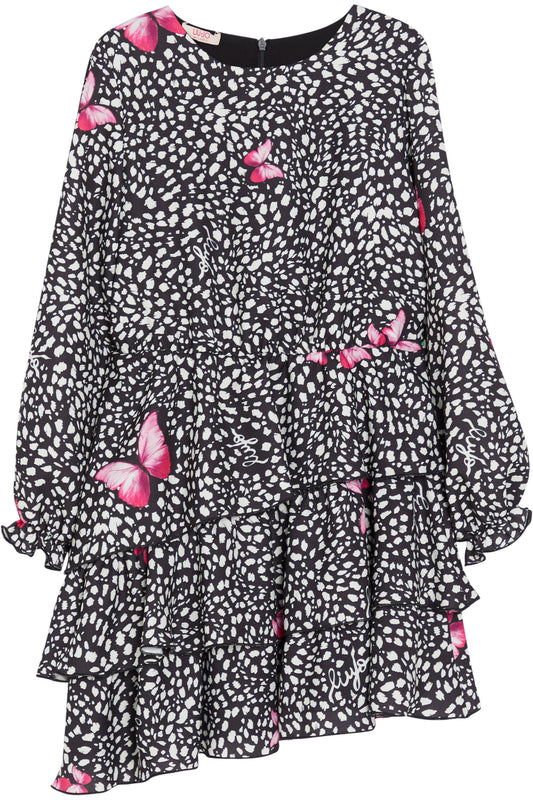 Vestido butterfly con mangas de la marca LIUJO