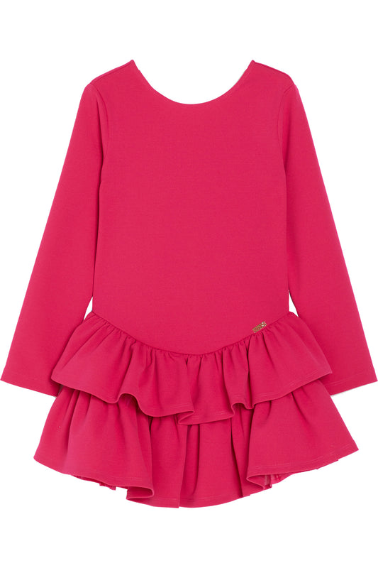 Vestido Fuxia con mangas de la marca LIUJO