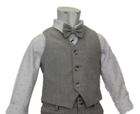 Gray suit with vest without jacket for child Ambaraba