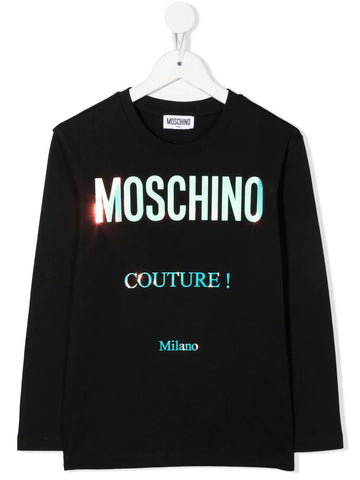 Children's clothing - MOSCHINO logo print long sleeve t-shirt